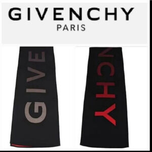 Givenchy Ombre Reversible Logo Wool Virgin Wool & Silk Scarf